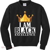 I Am Black Excellence Kids Sweatshirt thumb 0