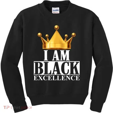 I Am Black Excellence Kids Sweatshirt