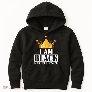 I Am Black Excellence Kids Hoodie