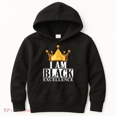 I Am Black Excellence Kids Hoodie