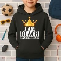 I Am Black Excellence Kids Hoodie thumb 2