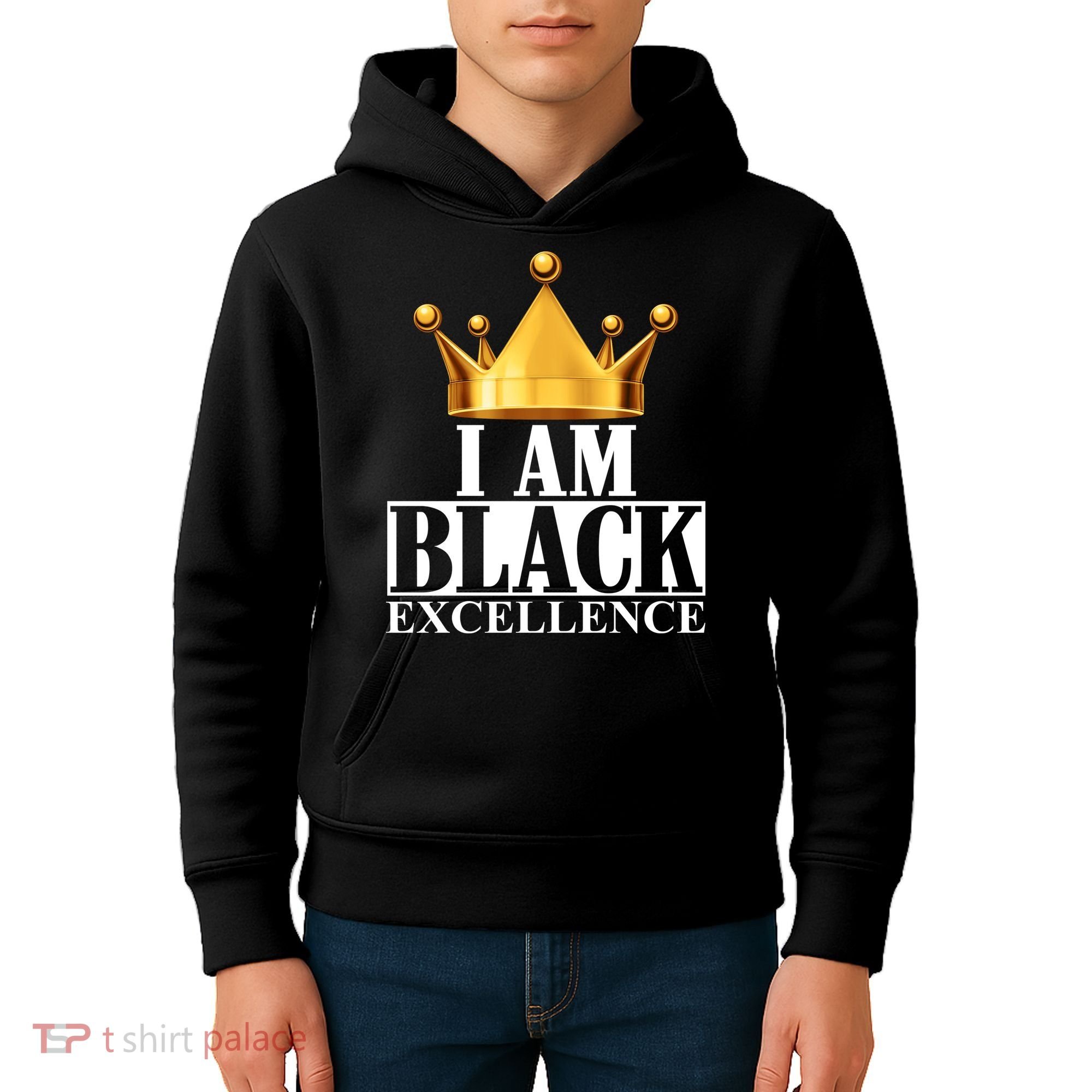 I Am Black Excellence Kids Hoodie