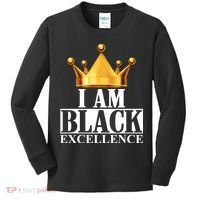 I Am Black Excellence Kids Long Sleeve Shirt thumb 0