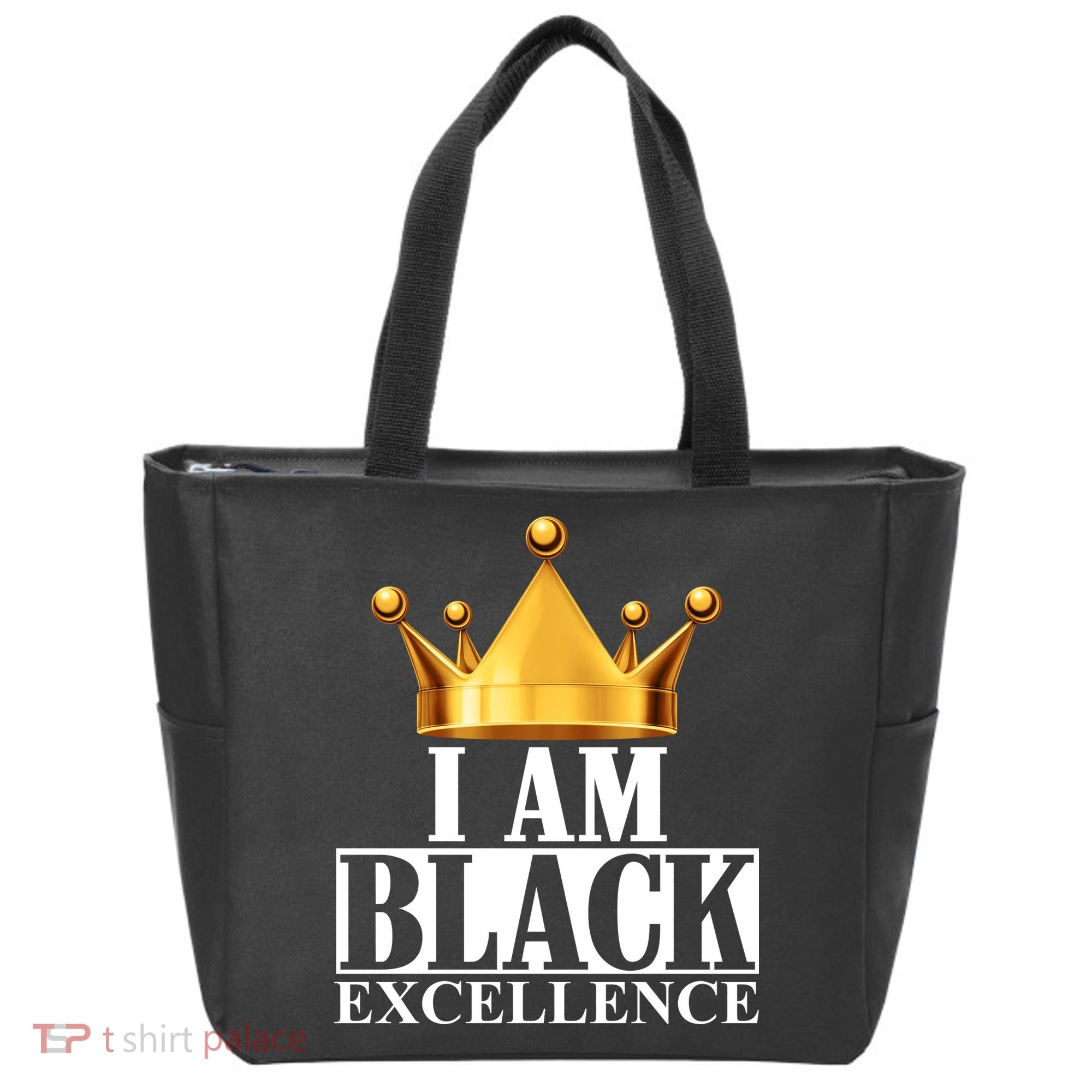I Am Black Excellence Tote Bag