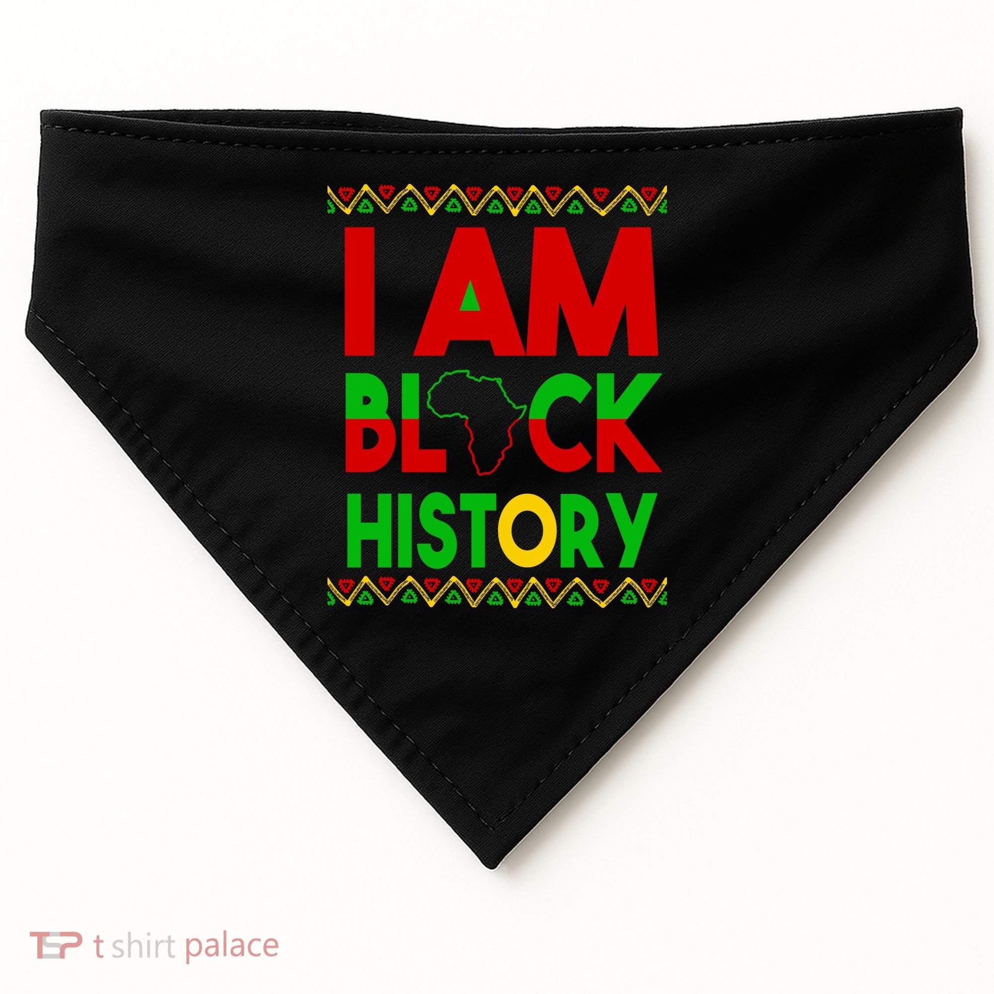 I Am Black History USA-Made Doggie Bandana