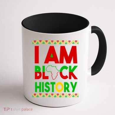 I Am Black History Coffee Mug back