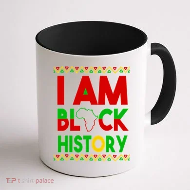 I Am Black History Coffee Mug back