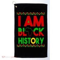 I Am Black History Golf Towel thumb 0