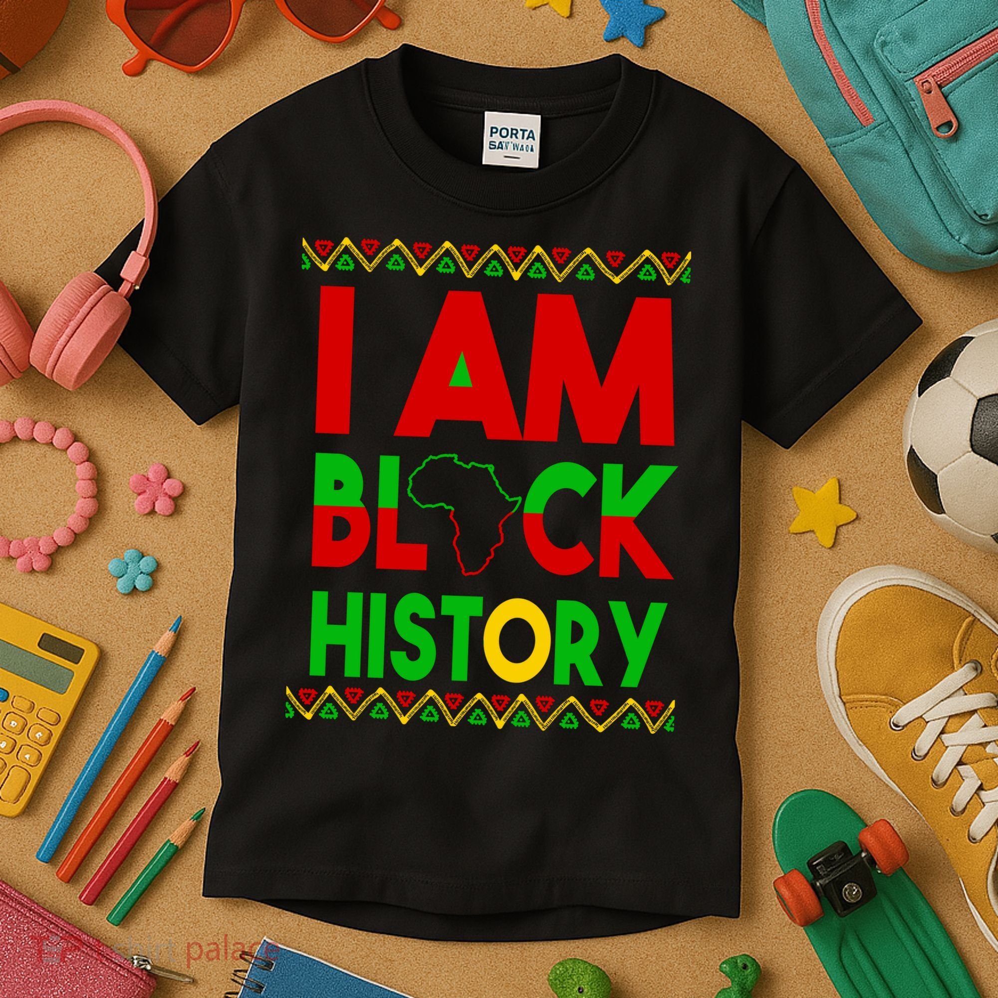 I Am Black History Kids T-Shirt
