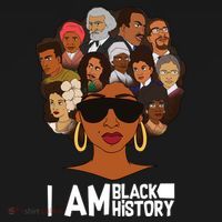 I Am Black History Love My Roots Doggie Tank thumb 4