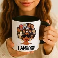 I Am Black History Love My Roots Coffee Mug thumb 3