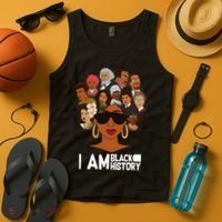 I Am Black History Love My Roots Tank Top thumb 4