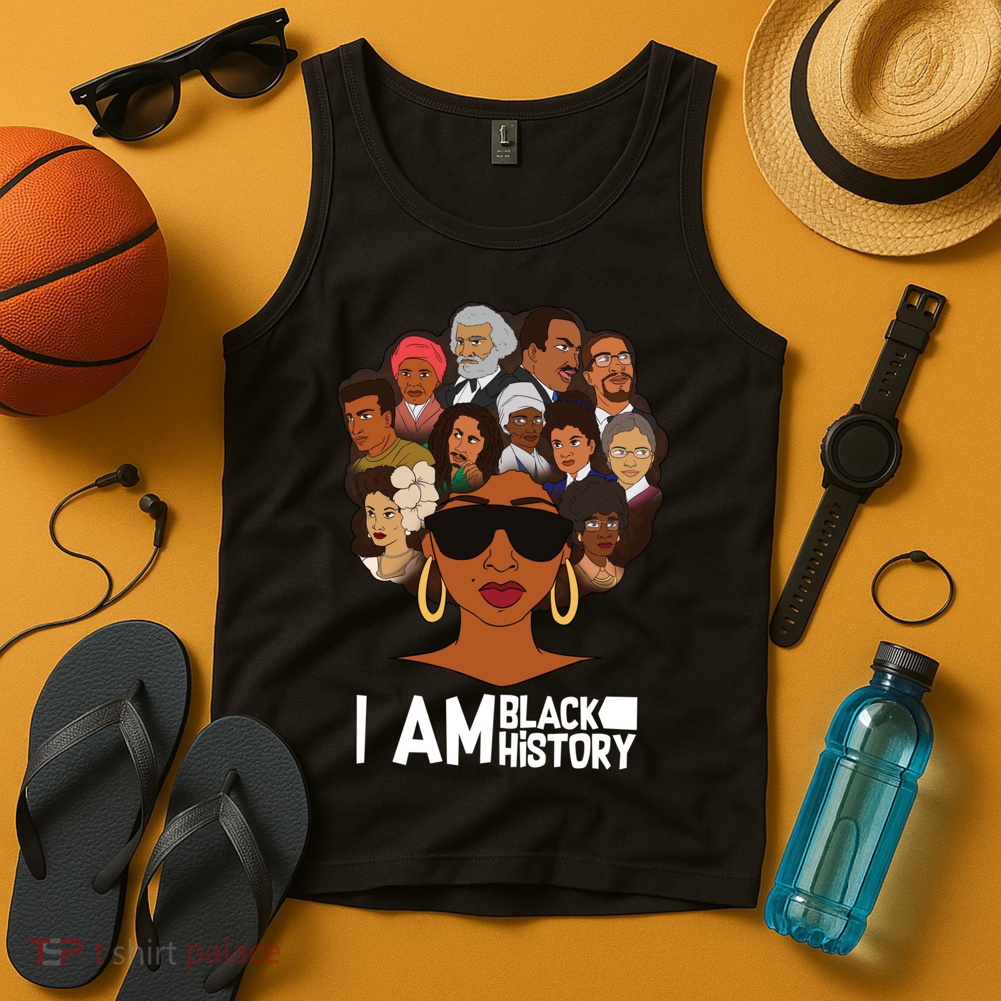 I Am Black History Love My Roots Tank Top