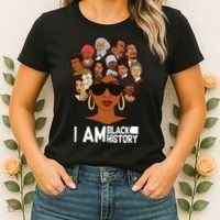 I Am Black History Love My Roots Women's T-Shirt thumb 2