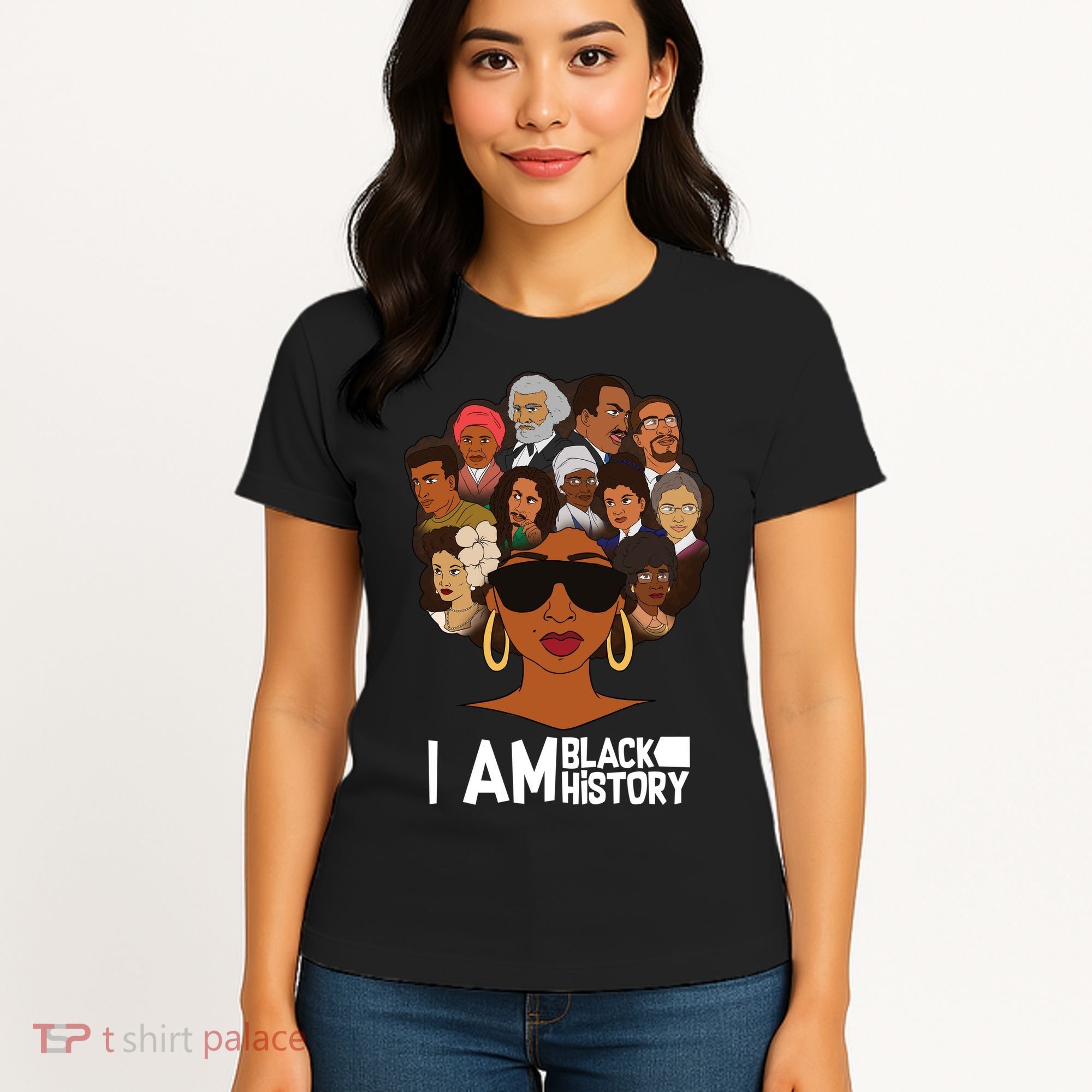 I Am Black History Love My Roots Women's T-Shirt