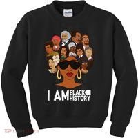 I Am Black History Love My Roots Kids Sweatshirt thumb 0