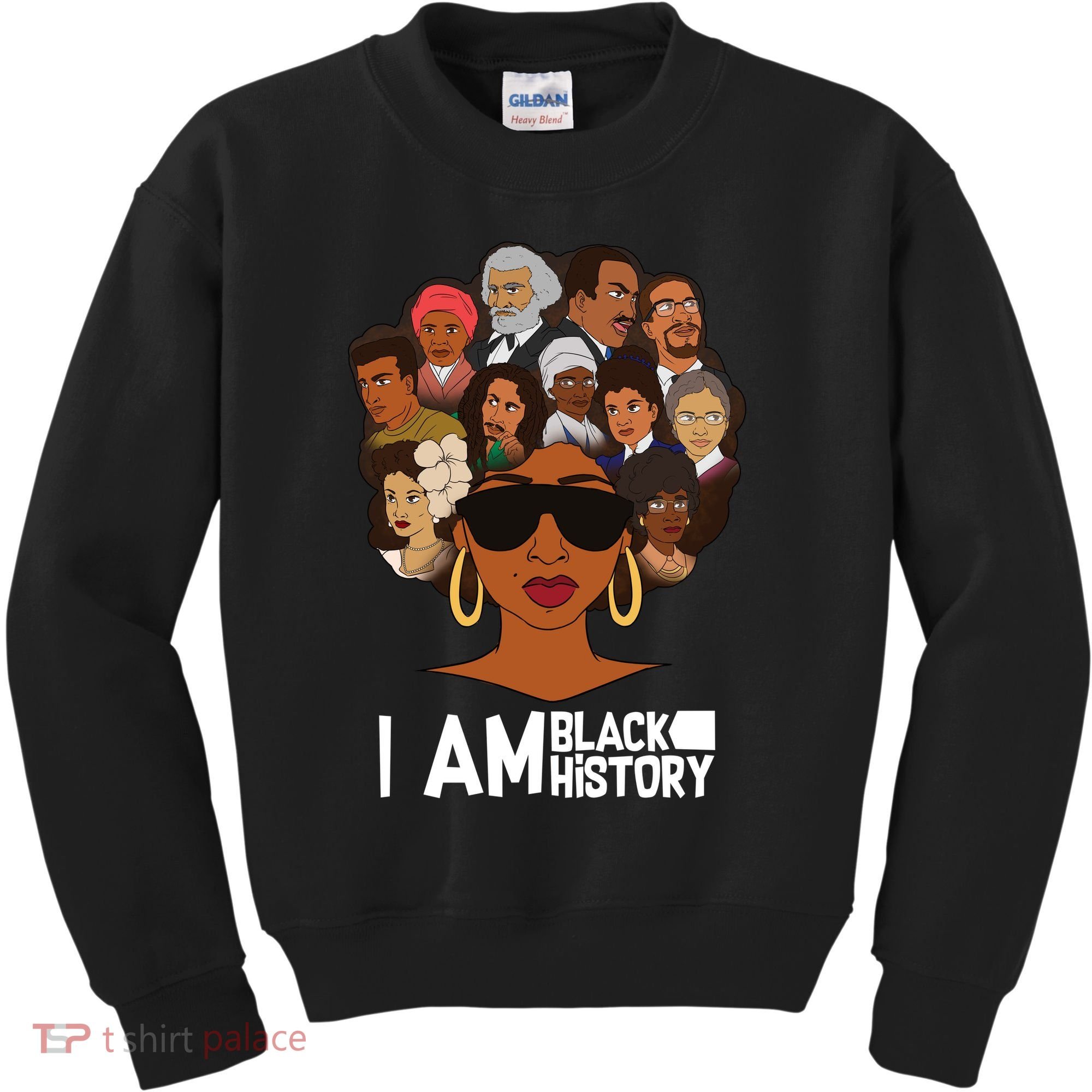 I Am Black History Love My Roots Kids Sweatshirt