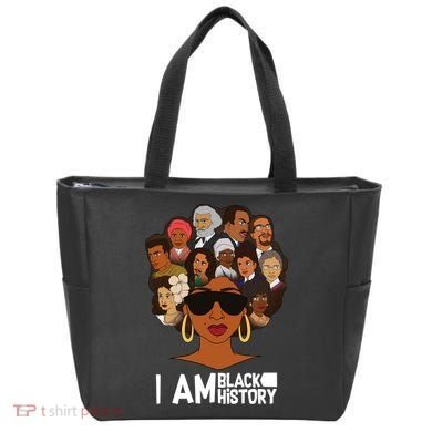 I Am Black History Love My Roots Tote Bag