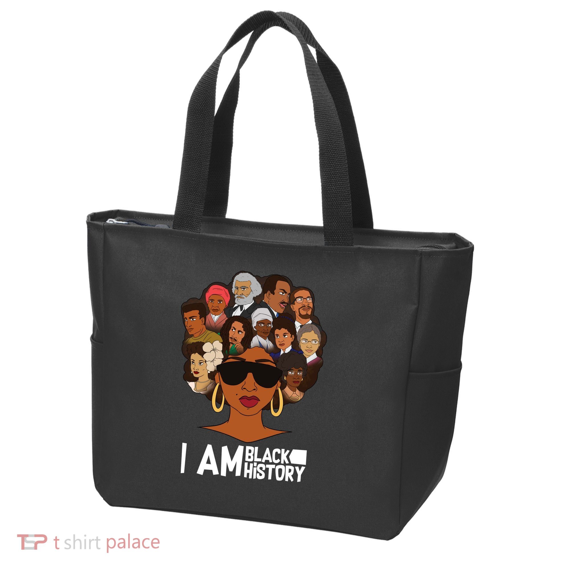 I Am Black History Love My Roots Tote Bag