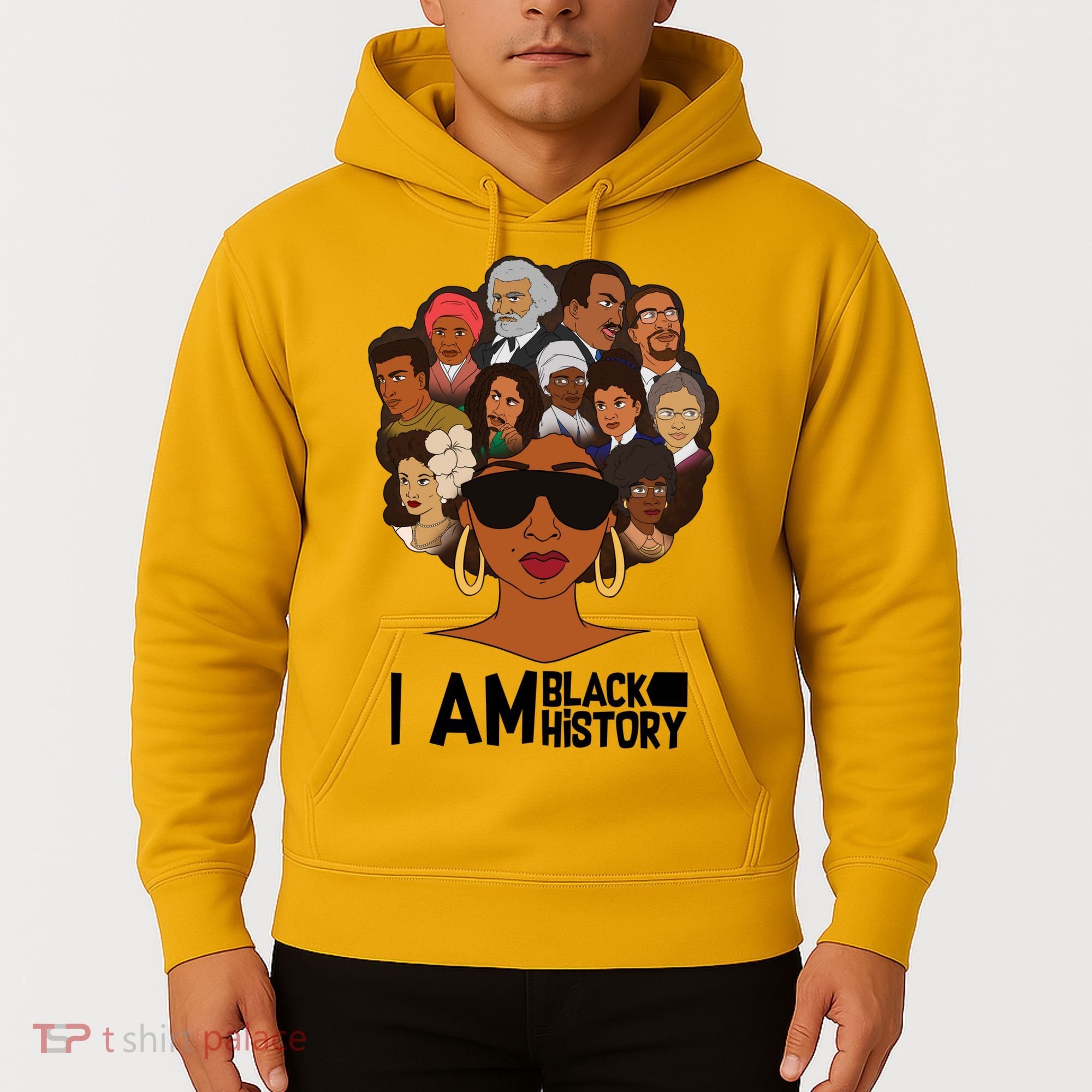 I Am Black History Love My Roots Hoodie