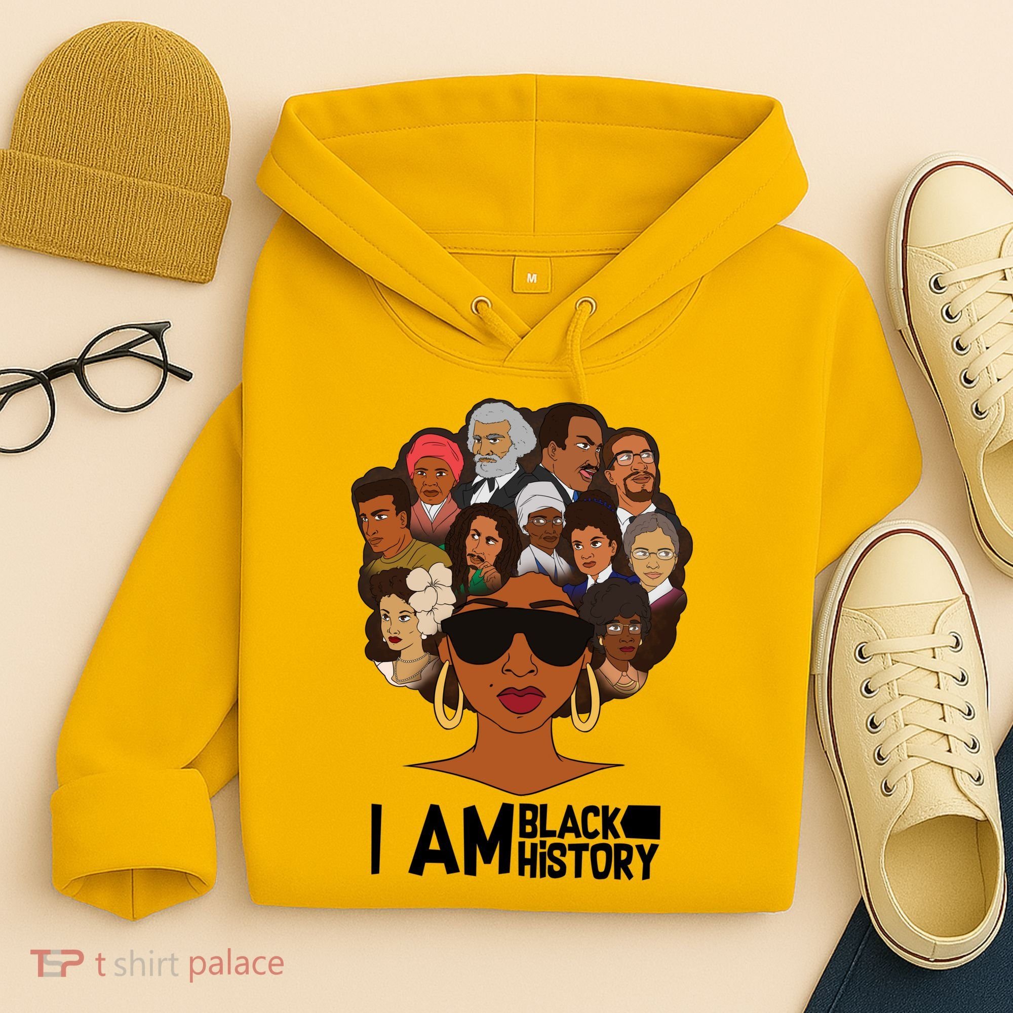 I Am Black History Love My Roots Hoodie
