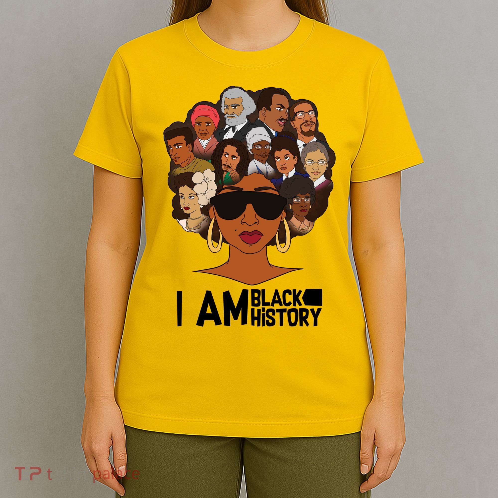 I Am Black History Love My Roots T-Shirt
