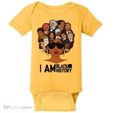 I Am Black History Love My Roots Baby Bodysuit