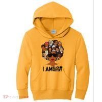 I Am Black History Love My Roots Kids Hoodie thumb 0