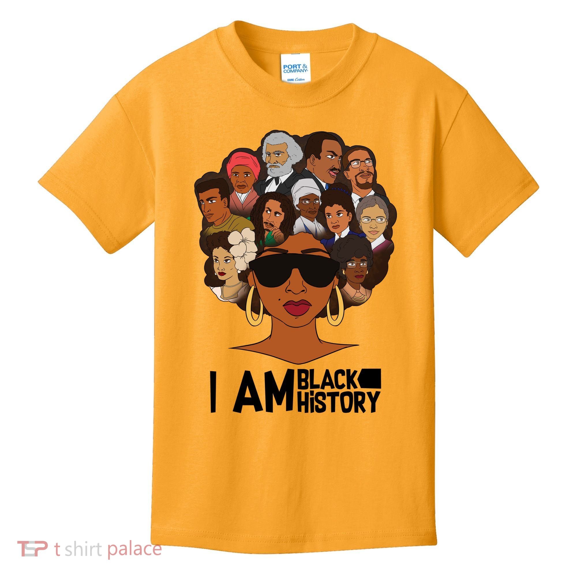 I Am Black History Love My Roots Kids T-Shirt
