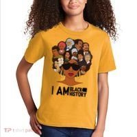 I Am Black History Love My Roots Kids T-Shirt thumb 2