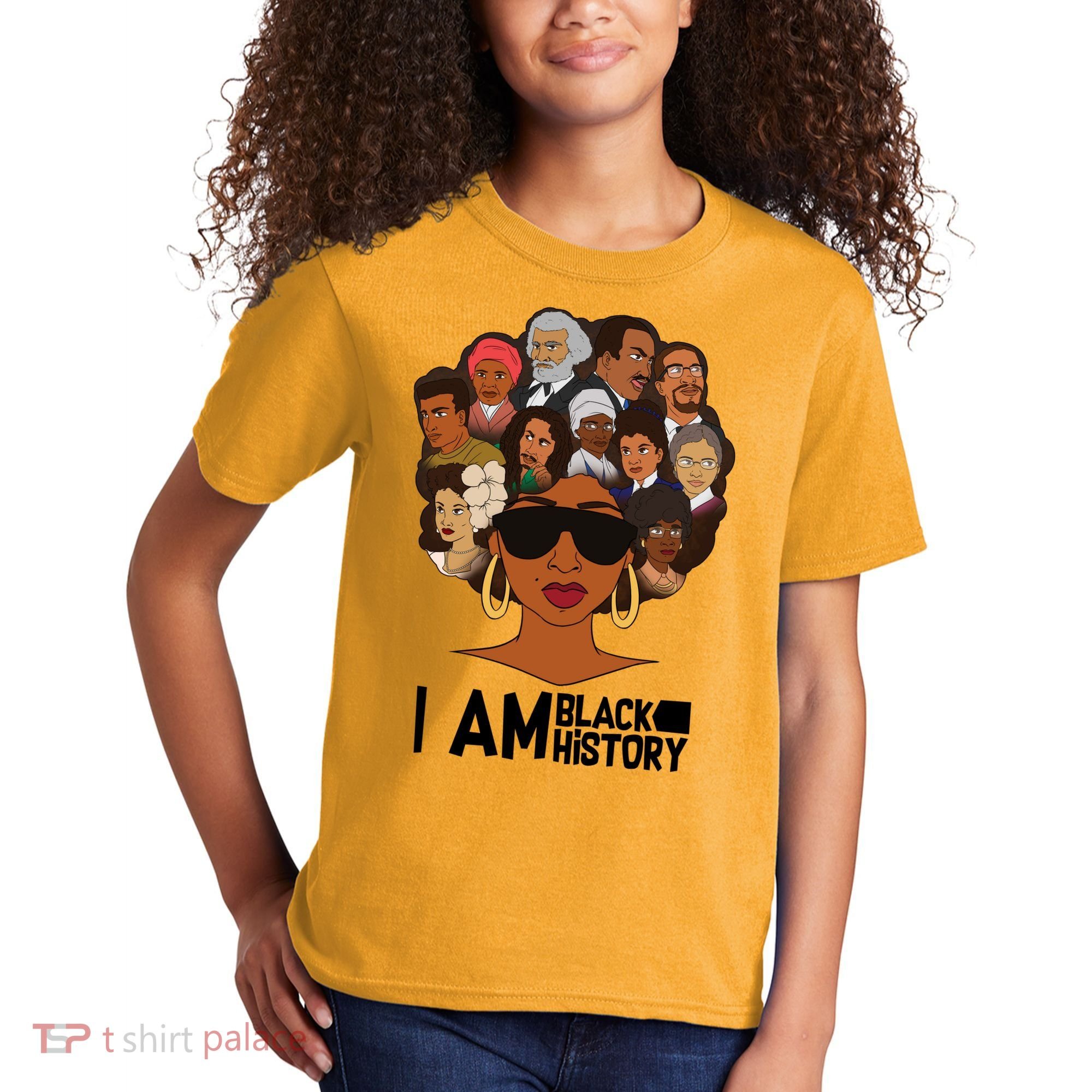 I Am Black History Love My Roots Kids T-Shirt