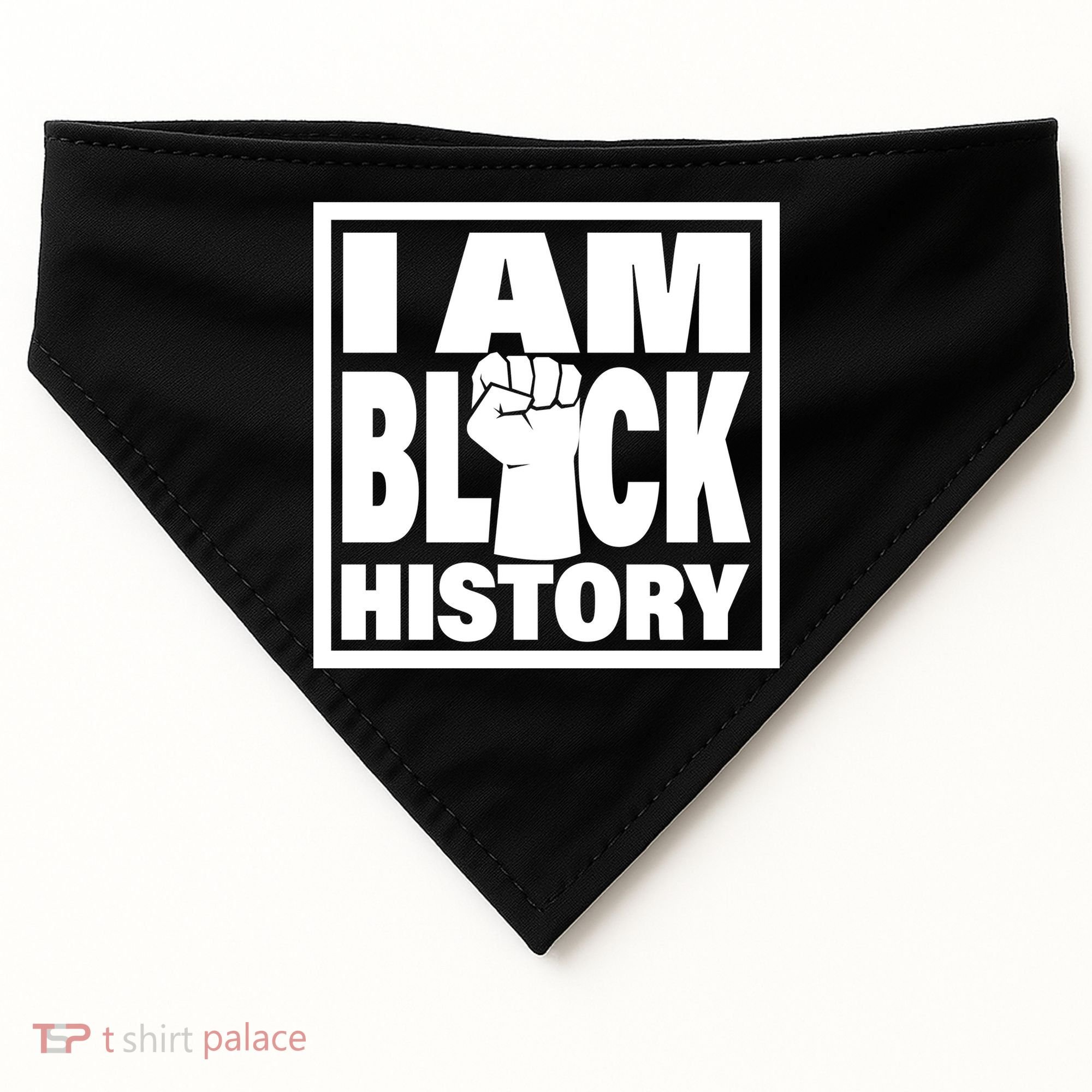 I Am Black History Proud African American USA-Made Doggie Bandana
