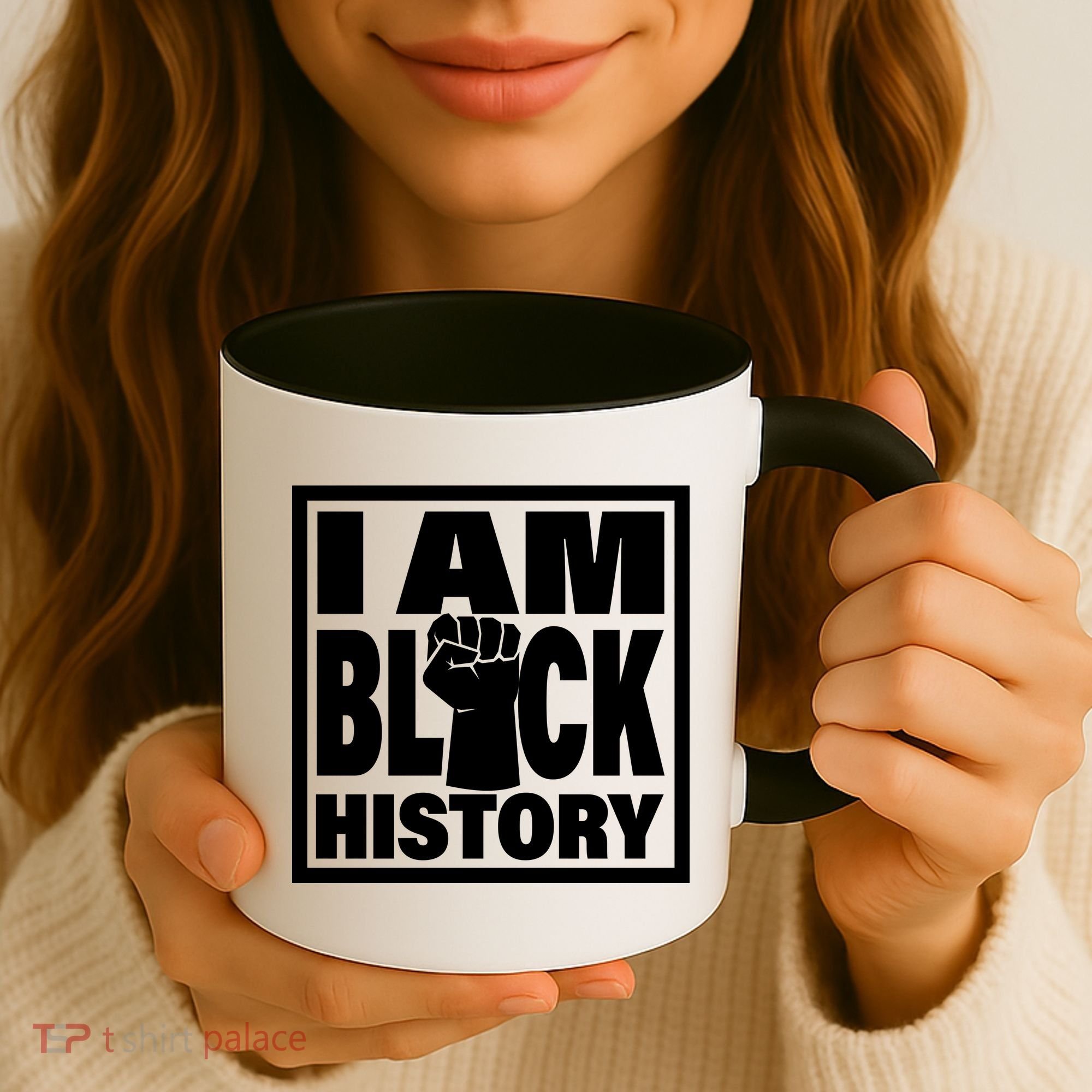 I Am Black History Proud African American Coffee Mug