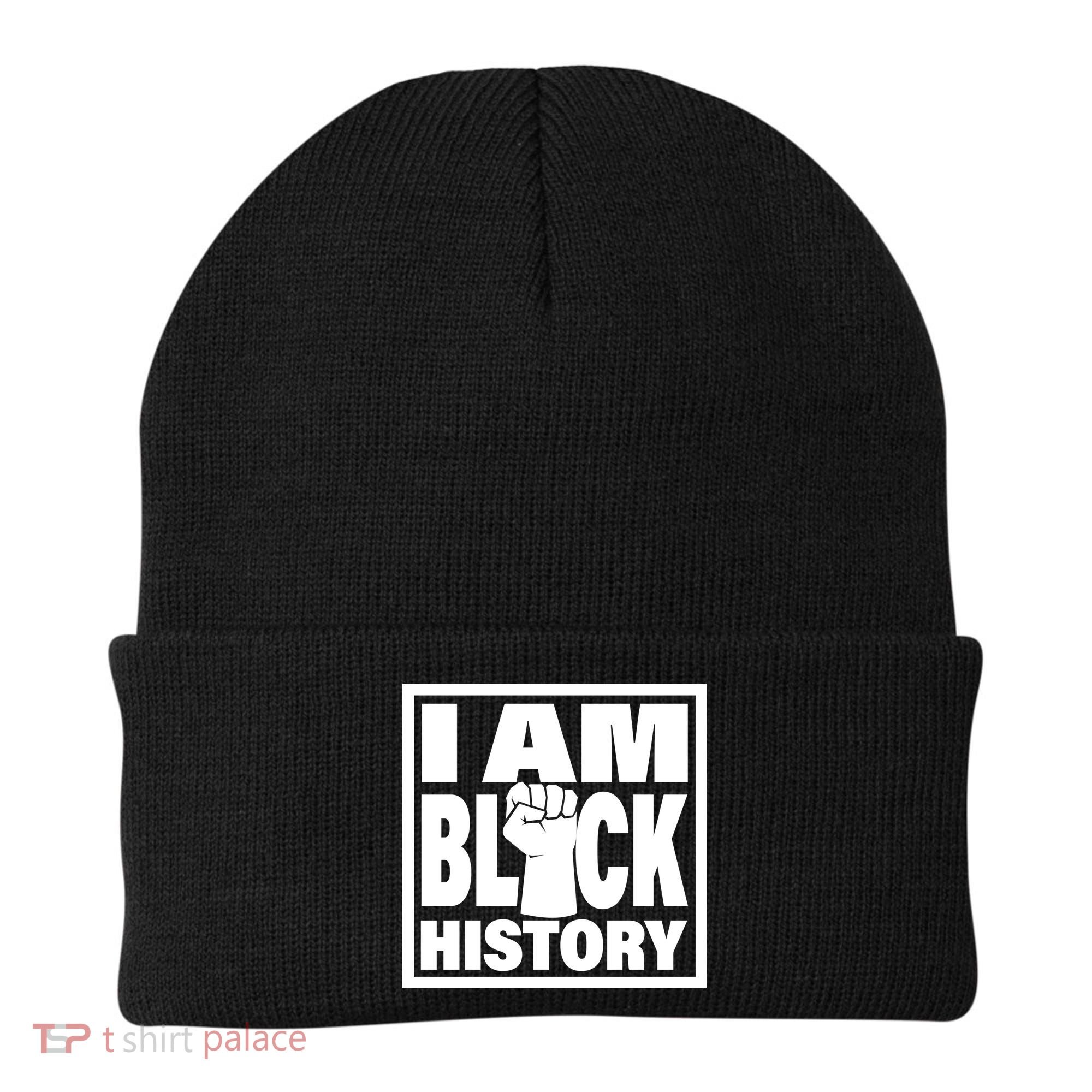 I Am Black History Proud African American Beanie