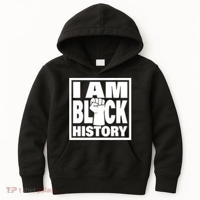 I Am Black History Proud African American Kids Hoodie