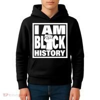 I Am Black History Proud African American Kids Hoodie thumb 4