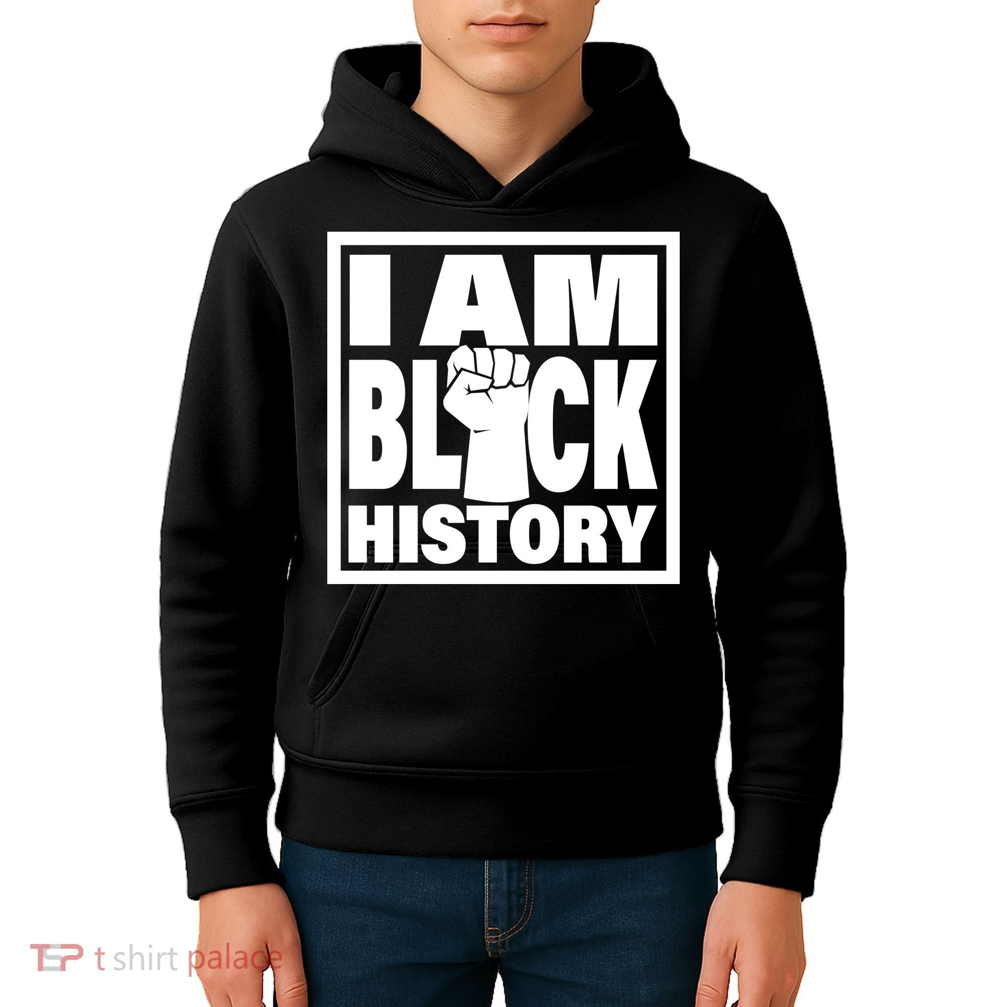 I Am Black History Proud African American Kids Hoodie