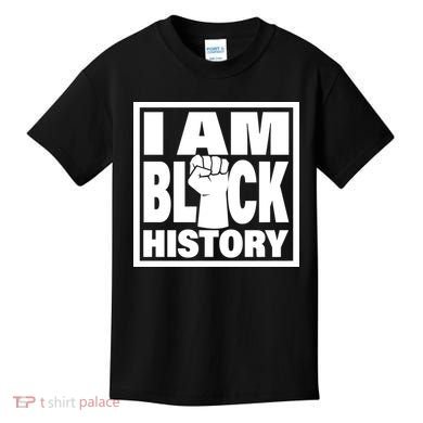 I Am Black History Proud African American Kids T-Shirt