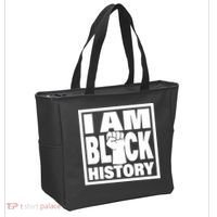 I Am Black History Proud African American Tote Bag thumb 2