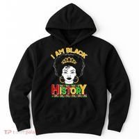 I Am Black History Royal Black Woman Hoodie thumb 0