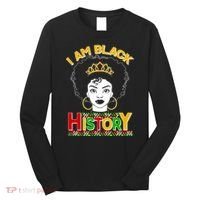 I Am Black History Royal Black Woman Long Sleeve Shirt thumb 0