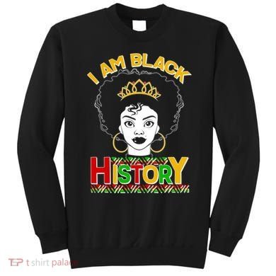 I Am Black History Royal Black Woman Sweatshirt