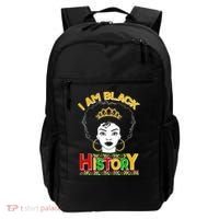I Am Black History Royal Black Woman Backpack thumb 0