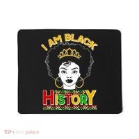 I Am Black History Royal Black Woman Mousepad thumb 0