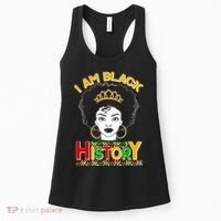 I Am Black History Royal Black Woman Women's Tank Top thumb 0