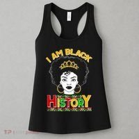 I Am Black History Royal Black Woman Women's Tank Top thumb 3