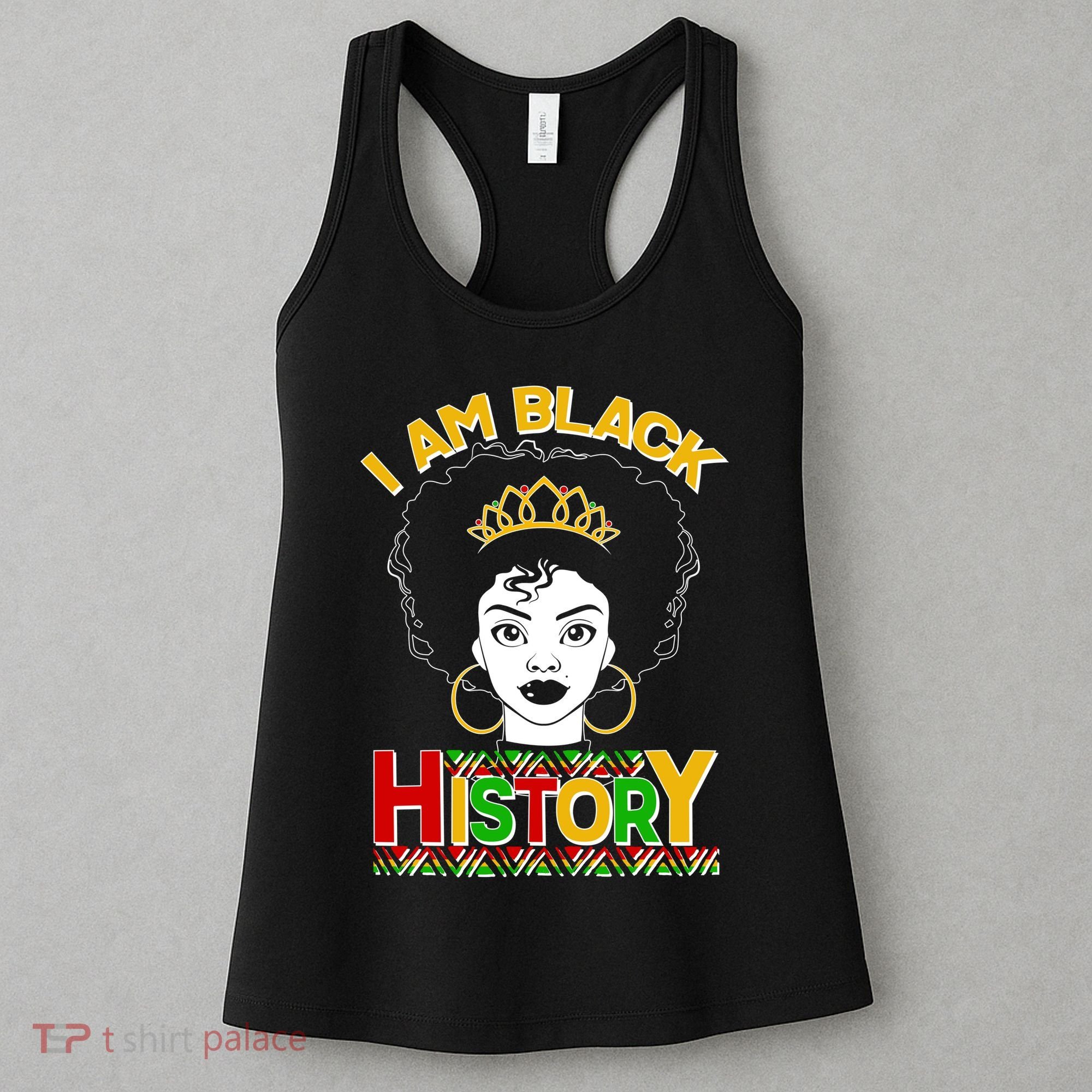 I Am Black History Royal Black Woman Women's Tank Top