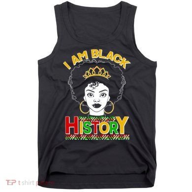 I Am Black History Royal Black Woman Tank Top