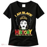 I Am Black History Royal Black Woman Women's T-Shirt thumb 0