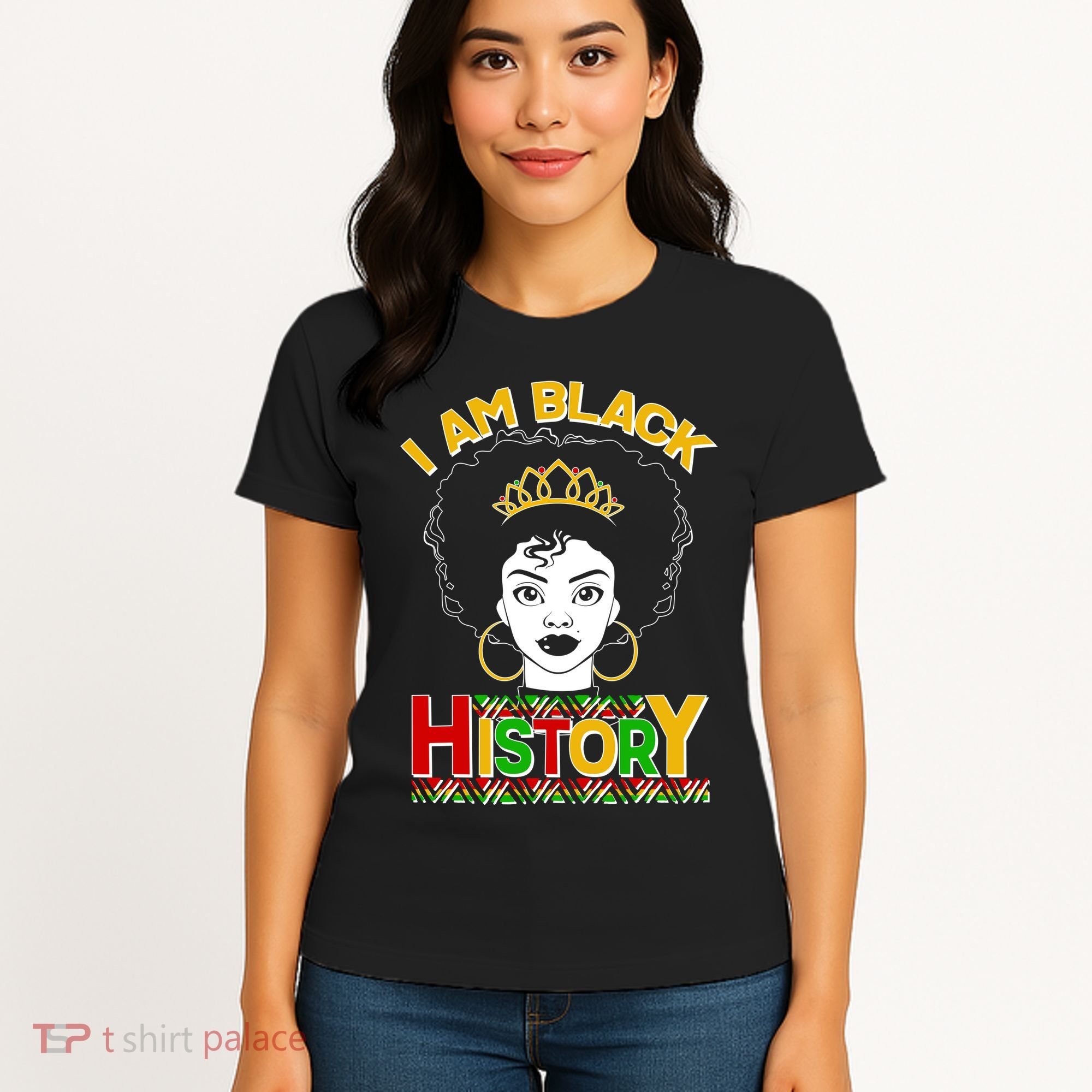 I Am Black History Royal Black Woman Women's T-Shirt